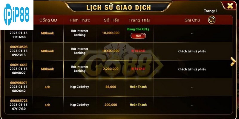 IP88 cung cấp nhiều phương thức thanh toán